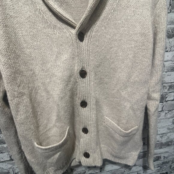 EUC J.Crew Men's Chunky Jersey Cardigan Sweater Size M - Picture 7 of 16